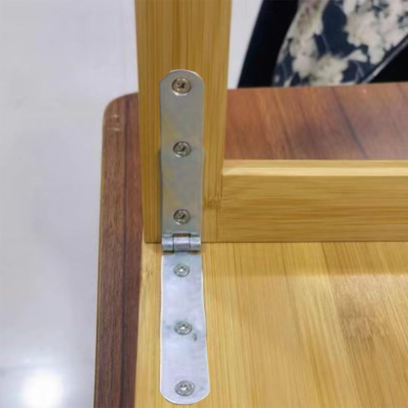 Lokatall 10PCS Marine Boat Door Hinges - 270 Degree Heavy Duty Strap Hinges for Folding Table Wooden Box Cabinet Door & DIY Projects - 155x16mm Silver - Image 5